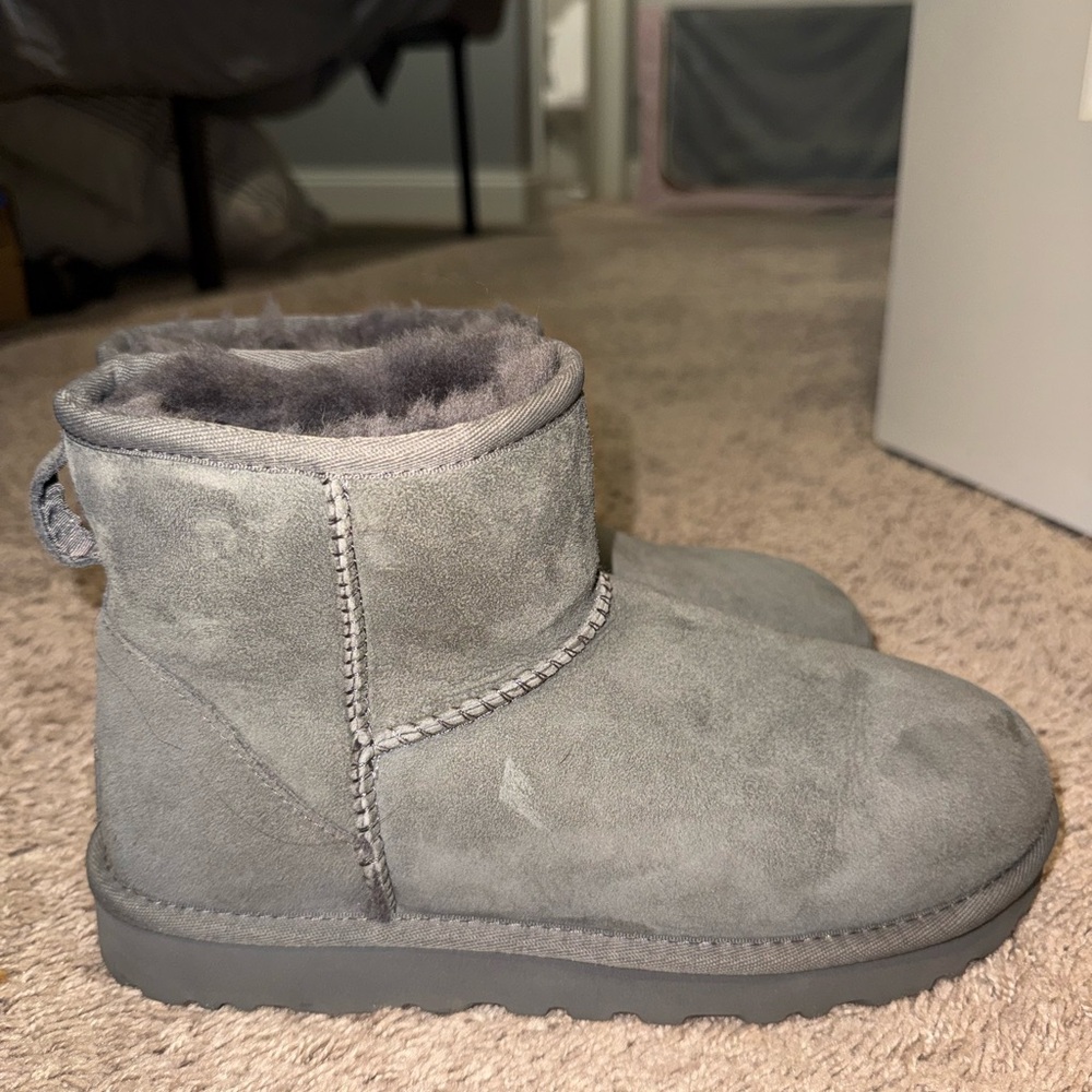 Gray Mini Ugg Boots